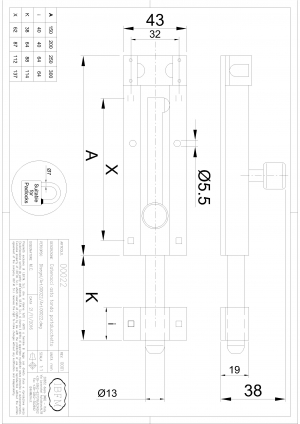 Catenaccio Tondo tipo Pesante con Portalucchetto - IBFM