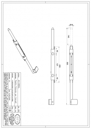 Paletto Rotondo di Sicurezza a Corsa Lunga per Cancelli - IBFM
