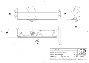 Chiudiporta idraulico - Forza regolabile 2-4 - IBFM