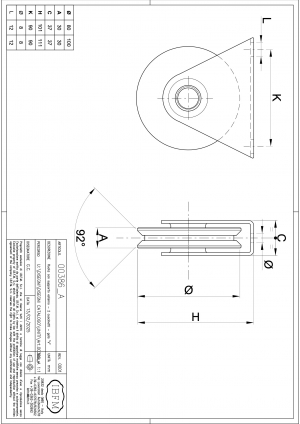 Ruota con Supporto Esterno - 2 Cuscinetti a Sfera - Gola V - IBFM