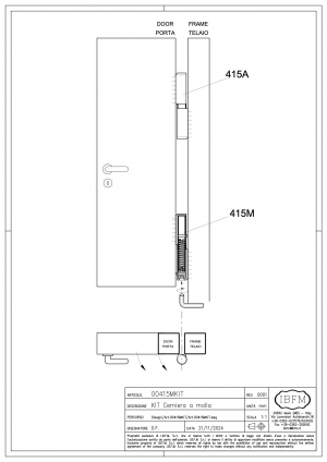 Kit Cerniera a Goccia con Molla - IBFM