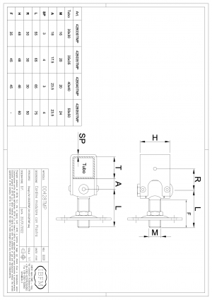 Patented Regulating Hinge with Screwing Plate - IBFM
