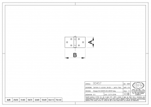 Cerniera Rettangolare con Perno Fisso - IBFM
