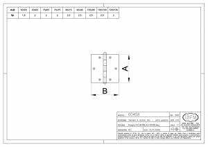 Cerniera Tipo Extra Pesante con Perno Sfilabile - IBFM