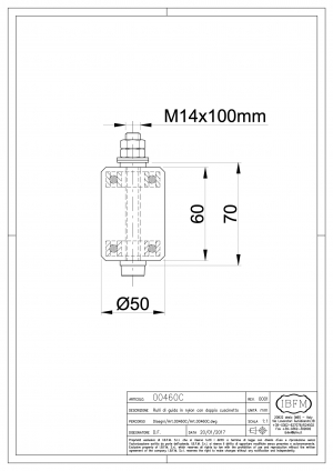 Rullo di Guida con Cuscinetto - IBFM