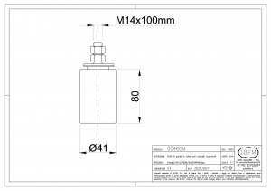 Rullo di Guida in Nylon lunghezza 80 per Cancello Scorrevole - IBFM