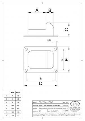 Tope por Cancela por Atornillar - IBFM