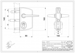 Serrue pour Portail Battante  Inoxidable - IBFM