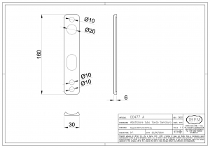 Piastra per Montaggio Serratura - IBFM