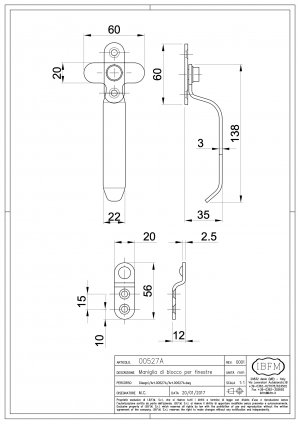 Maniglia di Blocco per Finestra - IBFM