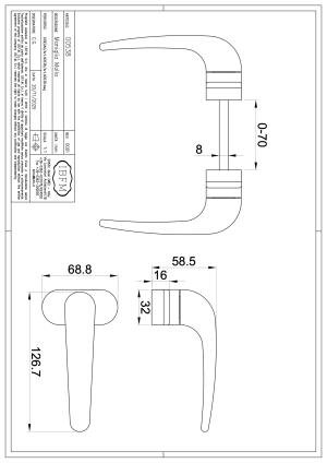 Aluminium Handle with Spring - IBFM