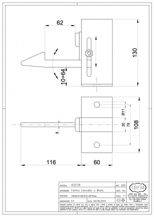 Arresto per Cancello Battente - IBFM