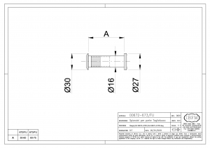 Spioncino per porte tagliafuoco - IBFM