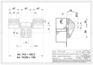 Pernio Ajustable para Puertas Pesadas - 3 Piezas     - IBFM