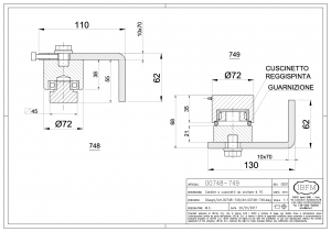 Cardine a Cuscinetti Ø70 da Avvitare - IBFM
