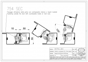 Cerniera 3D a Scomparsa per Profili tipo Secco Sistemi Security e SistemAcciaio   - IBFM