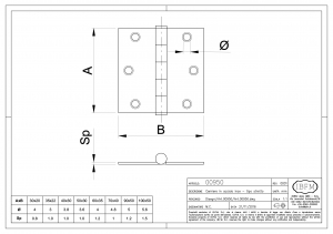 Cerniera da Avvitare - IBFM