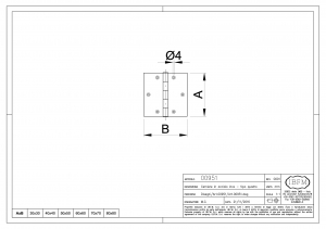 Cerniera da Avvitare - IBFM