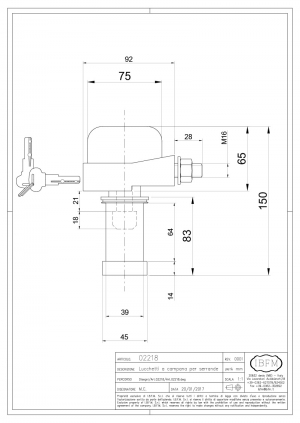 Lucchetto a Campana per Serrande - IBFM