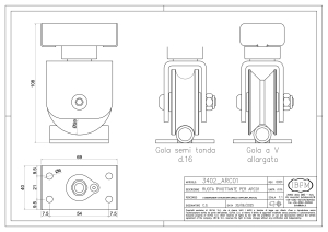 Ruota Girevole per Sistema 3401_ARCO - IBFM