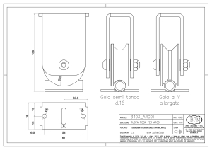 Ruota Fissa per Sistema 3401_ARC0 - IBFM