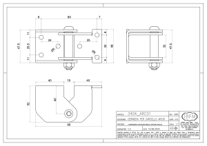 Cerniera 180° per Sistema 3401_ARC0 - IBFM