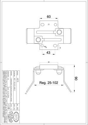 Incontro Superiore Regolabile per Cancelli Scorrevoli - IBFM