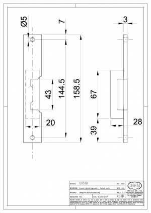 Incontro Elettrico Apriporta con Frontale Corto - IBFM