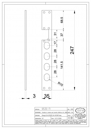Frontale in Acciaio per Incontro Elettrico Art. 9530 - IBFM