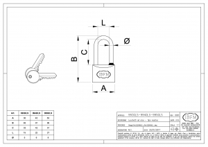 Lucchetto ad Arco Lungo - IBFM