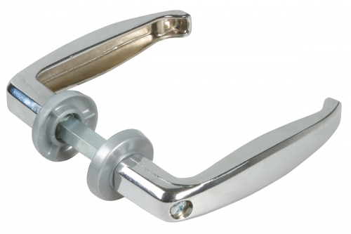 Handle for Metallic Door with Screw - Chrome plated - IBFM